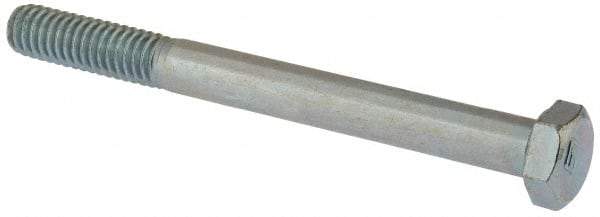 Value Collection - 5/16-18 UNC, 3-1/4" Length Under Head Hex Head Cap Screw - Partially Threaded, Grade 2 Steel, Zinc-Plated Finish, 1/2" Hex - Americas Industrial Supply