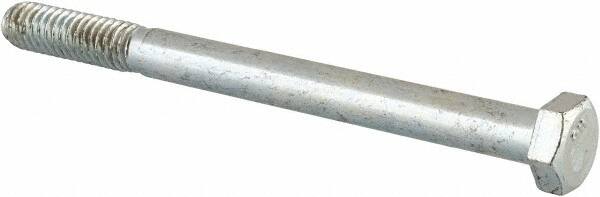 Value Collection - 5/16-18 UNC, 3-3/4" Length Under Head Hex Head Cap Screw - Partially Threaded, Grade 2 Steel, Zinc-Plated Finish, 1/2" Hex - Americas Industrial Supply