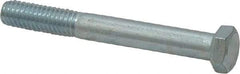 Value Collection - 3/8-16 UNC, 3" Length Under Head Hex Head Cap Screw - Partially Threaded, Grade 2 Steel, Zinc-Plated Finish, 9/16" Hex - Americas Industrial Supply