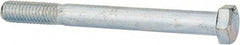 Value Collection - 3/8-16 UNC, 3-3/4" Length Under Head Hex Head Cap Screw - Partially Threaded, Grade 2 Steel, Zinc-Plated Finish, 9/16" Hex - Americas Industrial Supply