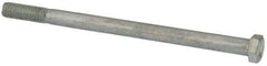 Value Collection - 3/8-16 UNC, 6" Length Under Head Hex Head Cap Screw - Partially Threaded, Grade 2 Steel, Zinc-Plated Finish, 9/16" Hex - Americas Industrial Supply