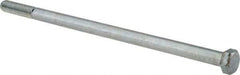 Value Collection - 3/8-16 UNC, 8" Length Under Head Hex Head Cap Screw - Grade 2 Steel, Zinc-Plated Finish, 9/16" Hex - Americas Industrial Supply