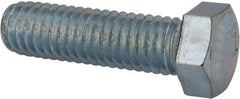 Value Collection - 7/16-14 UNC, 1-1/2" Length Under Head Hex Head Cap Screw - Fully Threaded, Grade 2 Steel, Zinc-Plated Finish, 5/8" Hex - Americas Industrial Supply