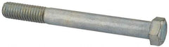Value Collection - 7/16-14 UNC, 4" Length Under Head Hex Head Cap Screw - Partially Threaded, Grade 2 Steel, Zinc-Plated Finish, 5/8" Hex - Americas Industrial Supply