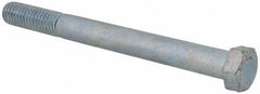 Value Collection - 7/16-14 UNC, 4-1/2" Length Under Head Hex Head Cap Screw - Partially Threaded, Grade 2 Steel, Zinc-Plated Finish, 5/8" Hex - Americas Industrial Supply