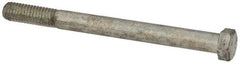 Value Collection - 7/16-14 UNC, 5" Length Under Head Hex Head Cap Screw - Partially Threaded, Grade 2 Steel, Zinc-Plated Finish, 5/8" Hex - Americas Industrial Supply