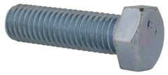 Value Collection - 1/2-13 UNC, 1-3/4" Length Under Head Hex Head Cap Screw - Fully Threaded, Grade 2 Steel, Zinc-Plated Finish, 3/4" Hex - Americas Industrial Supply