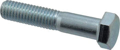 Value Collection - 1/2-13 UNC, 2-1/2" Length Under Head Hex Head Cap Screw - Partially Threaded, Grade 2 Steel, Zinc-Plated Finish, 3/4" Hex - Americas Industrial Supply