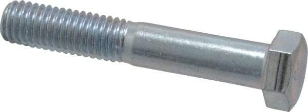 Value Collection - 1/2-13 UNC, 3" Length Under Head Hex Head Cap Screw - Partially Threaded, Grade 2 Steel, Zinc-Plated Finish, 3/4" Hex - Americas Industrial Supply