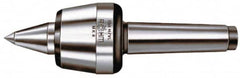 Rohm - MT6 Taper Shank, 4.134" Head Diam 5,512 Lb Capacity Live Center - 2,600 Max RPM, 3.217" Head Length, 1.9685" Point Diam, 3.071" Point Len, 5,500 Lb Max Workpc, 13.976" OAL, Long Point - Americas Industrial Supply