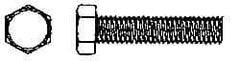 Value Collection - 3/8-16 UNC, 5" Length Under Head Hex Head Cap Screw - Fully Threaded, Grade 316 Stainless Steel, Uncoated, 9/16" Hex - Americas Industrial Supply