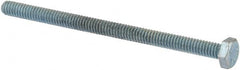 Value Collection - 1/4-20 UNC, 4" Length Under Head Hex Head Cap Screw - Fully Threaded, Grade 2 Steel, Zinc-Plated Finish, 7/16" Hex - Americas Industrial Supply