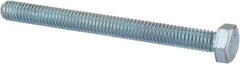 Value Collection - 5/16-18 UNC, 3-1/2" Length Under Head Hex Head Cap Screw - Fully Threaded, Grade 2 Steel, Zinc-Plated Finish, 1/2" Hex - Americas Industrial Supply