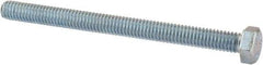 Value Collection - 5/16-18 UNC, 4" Length Under Head Hex Head Cap Screw - Fully Threaded, Grade 2 Steel, Zinc-Plated Finish, 1/2" Hex - Americas Industrial Supply