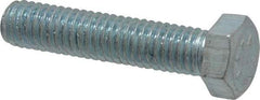 Value Collection - 3/8-16 UNC, 1-3/4" Length Under Head Hex Head Cap Screw - Fully Threaded, Grade 2 Steel, Zinc-Plated Finish, 9/16" Hex - Americas Industrial Supply