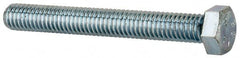 Value Collection - 3/8-16 UNC, 3" Length Under Head Hex Head Cap Screw - Fully Threaded, Grade 2 Steel, Zinc-Plated Finish, 9/16" Hex - Americas Industrial Supply