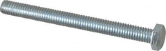 Value Collection - 3/8-16 UNC, 4" Length Under Head Hex Head Cap Screw - Fully Threaded, Grade 2 Steel, Zinc-Plated Finish, 9/16" Hex - Americas Industrial Supply