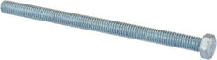 Value Collection - 3/8-16 UNC, 6" Length Under Head Hex Head Cap Screw - Fully Threaded, Grade 2 Steel, Zinc-Plated Finish, 9/16" Hex - Americas Industrial Supply