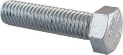 Value Collection - 1/2-13 UNC, 2" Length Under Head Hex Head Cap Screw - Fully Threaded, Grade 2 Steel, Zinc-Plated Finish, 3/4" Hex - Americas Industrial Supply
