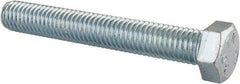 Value Collection - 1/2-13 UNC, 3-1/2" Length Under Head Hex Head Cap Screw - Fully Threaded, Grade 2 Steel, Zinc-Plated Finish, 3/4" Hex - Americas Industrial Supply