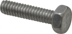 Value Collection - 1/4-20 UNC, 1" Length Under Head Hex Head Cap Screw - Grade 2024T4 Aluminum, 7/16" Hex - Americas Industrial Supply