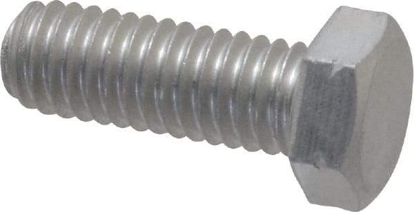 Value Collection - 3/8-16 UNC, 1" Length Under Head Hex Head Cap Screw - Grade 2024T4 Aluminum, 9/16" Hex - Americas Industrial Supply
