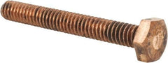 Value Collection - 1/4-20 UNC, 2" Length Under Head Hex Head Cap Screw - Silicon Bronze, 7/16" Hex - Americas Industrial Supply