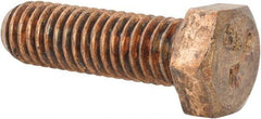 Value Collection - 3/8-16 UNC, 1-1/4" Length Under Head Hex Head Cap Screw - Silicon Bronze, 9/16" Hex - Americas Industrial Supply