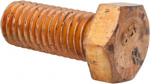 Value Collection - 1/2-13 UNC, 1-1/4" Length Under Head Hex Head Cap Screw - Silicon Bronze, 3/4" Hex - Americas Industrial Supply