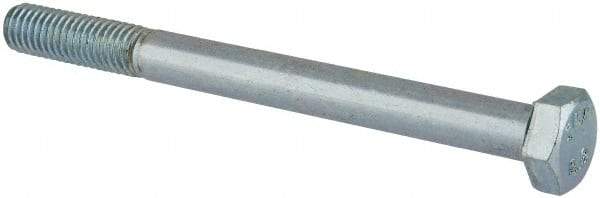 Value Collection - M8x1.25mm Metric Coarse, 90mm Length Under Head Hex Head Cap Screw - Partially Threaded, Grade 8.8 Steel, Zinc-Plated Finish, 13mm Hex - Americas Industrial Supply