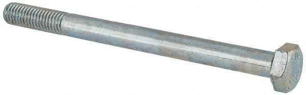 Value Collection - M8x1.25mm Metric Coarse, 100mm Length Under Head Hex Head Cap Screw - Partially Threaded, Grade 8.8 Steel, Zinc-Plated Finish, 13mm Hex - Americas Industrial Supply