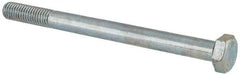 Value Collection - M8x1.25mm Metric Coarse, 100mm Length Under Head Hex Head Cap Screw - Partially Threaded, Grade 8.8 Steel, Zinc-Plated Finish, 13mm Hex - Americas Industrial Supply