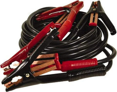 Associated Equipment - 15 Ft. Long, 500 Amperage Rating, Heavy Duty Booster Cable - Black & Red, 5 AWG Wire Guage - Americas Industrial Supply