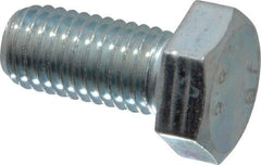 Value Collection - M12x1.75mm Metric Coarse, 25mm Length Under Head Hex Head Cap Screw - Fully Threaded, Grade 8.8 Steel, Zinc-Plated Finish, 19mm Hex - Americas Industrial Supply