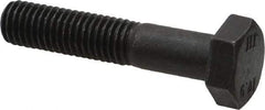 Value Collection - M10x1.50mm Metric Coarse, 50mm Length Under Head Hex Head Cap Screw - Partially Threaded, Grade 10.9 Steel, Black Oxide Finish, 17mm Hex - Americas Industrial Supply