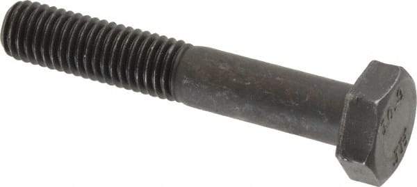 Value Collection - M10x1.50mm Metric Coarse, 60mm Length Under Head Hex Head Cap Screw - Partially Threaded, Grade 10.9 Steel, Black Oxide Finish, 17mm Hex - Americas Industrial Supply