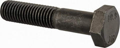 Value Collection - M12x1.75mm Metric Coarse, 60mm Length Under Head Hex Head Cap Screw - Partially Threaded, Grade 10.9 Steel, Black Oxide Finish, 19mm Hex - Americas Industrial Supply