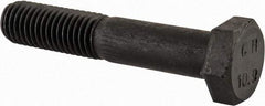 Value Collection - M12x1.75mm Metric Coarse, 65mm Length Under Head Hex Head Cap Screw - Partially Threaded, Grade 10.9 Steel, Uncoated, 19mm Hex - Americas Industrial Supply