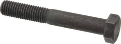 Value Collection - M12x1.75mm Metric Coarse, 80mm Length Under Head Hex Head Cap Screw - Partially Threaded, Grade 10.9 Steel, Black Oxide Finish, 19mm Hex - Americas Industrial Supply