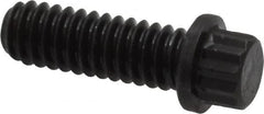 Value Collection - 1/4-20 UNC, 3/4" Length Under Head, 12 Point Drive Flange Bolt - 3/4" Thread Length, 170M PSI Alloy Steel, Smooth Flange, Uncoated - Americas Industrial Supply