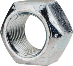 Value Collection - 1-14 UNF Grade C Hex Lock Nut with Distorted Thread - 1-1/2" Width Across Flats, 7/8" High, Cadmium Clear-Plated Finish - Americas Industrial Supply