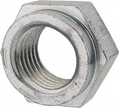 Value Collection - 1-3/8 - 6 UNC Grade C Hex Lock Nut with Distorted Thread - 2-1/16" Width Across Flats, 1-13/64" High, Cadmium Clear-Plated Finish - Americas Industrial Supply