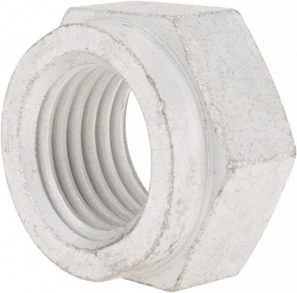 Value Collection - 1-1/2 - 6 UNC Grade C Hex Lock Nut with Distorted Thread - 2-1/4" Width Across Flats, 1-5/16" High, Cadmium Clear-Plated Finish - Americas Industrial Supply