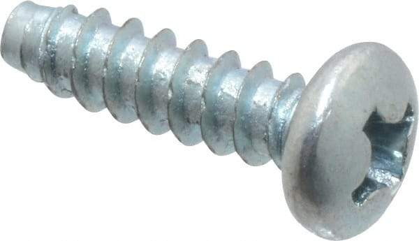 Value Collection - #6 Pan Head Phillips Sheet Metal Screw - Steel, 1/2" Length Under Head, Grade 2 - Americas Industrial Supply