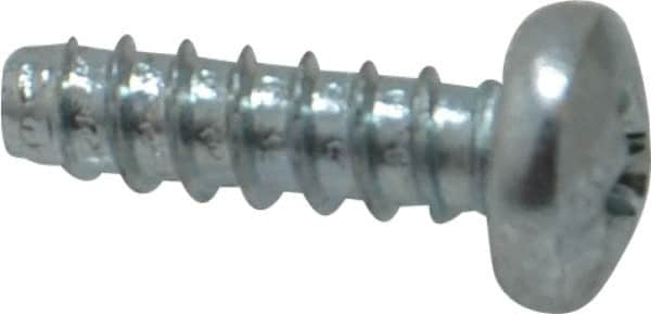 Value Collection - #8 Pan Head Phillips Sheet Metal Screw - Steel, 1/2" Length Under Head, Grade 2 - Americas Industrial Supply