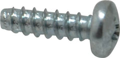 Value Collection - #8 Pan Head Phillips Sheet Metal Screw - Steel, 1/2" Length Under Head, Grade 2 - Americas Industrial Supply