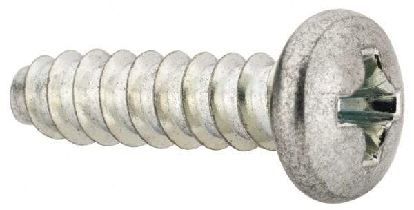 Value Collection - #8 Pan Head Phillips Sheet Metal Screw - Steel, 5/8" Length Under Head, Grade 2 - Americas Industrial Supply