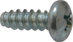 Value Collection - #10 Pan Head Phillips Sheet Metal Screw - Steel, 1/2" Length Under Head, Grade 2 - Americas Industrial Supply