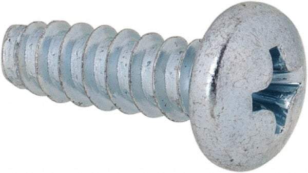 Value Collection - #10 Pan Head Phillips Sheet Metal Screw - Steel, 5/8" Length Under Head, Grade 2 - Americas Industrial Supply