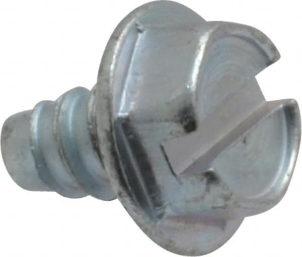 Value Collection - #8 Hex Washer Head Slotted Sheet Metal Screw - Steel, 1/4" Length Under Head, Grade 2 - Americas Industrial Supply
